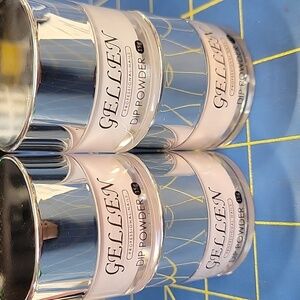 Gellen Dip Powder Set of 4 New Sealed Jars